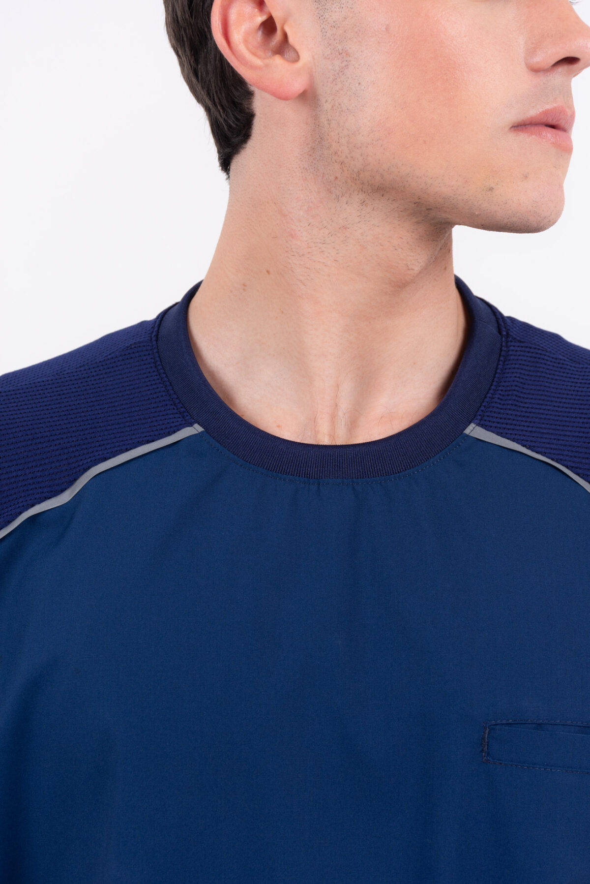 Chaquetilla Hombre Comfy Marino ARCIEL con MICROPERFORADO SPANDEX - Image 5