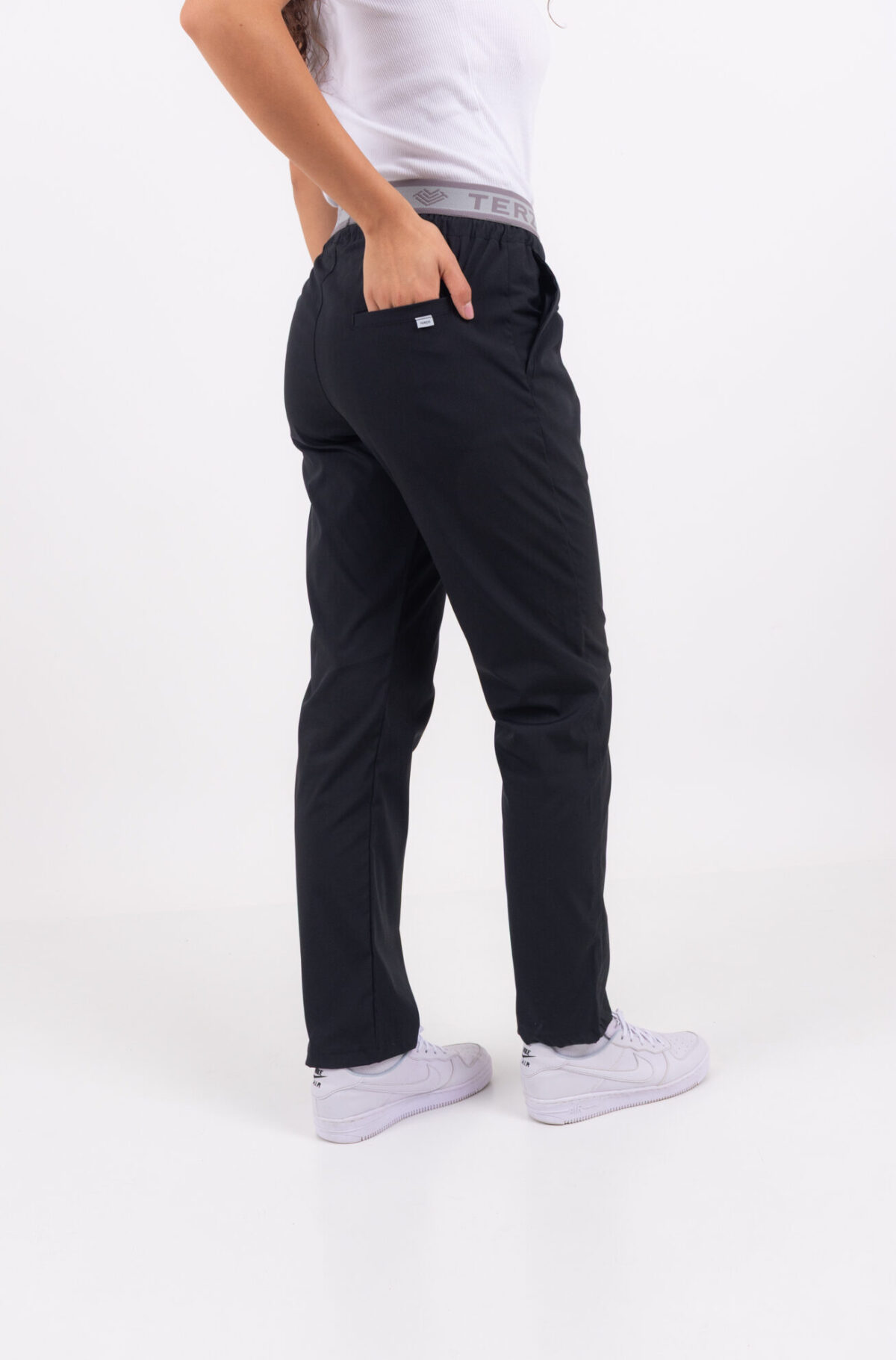 Pantalon Unisex Brand Pocket Negro CORE SPANDEX - Imagen 2