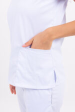 Chaquetilla Mujer Lisa Full Blanco CORE SPANDEX - Image 5