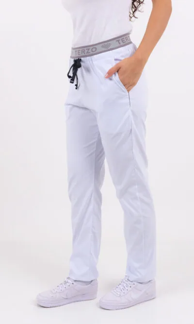 Pantalon Unisex Brand Pocket Blanco CORE SPANDEX