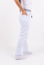 Pantalon Unisex Brand Pocket Blanco CORE SPANDEX - Image 2
