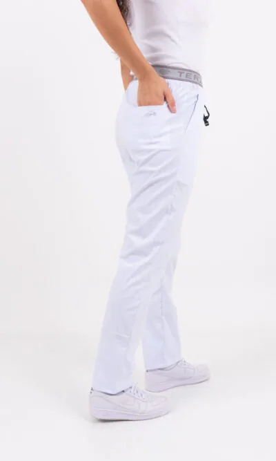Pantalon Unisex Brand Pocket Blanco CORE SPANDEX