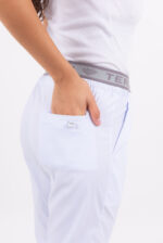 Pantalon Unisex Brand Pocket Blanco CORE SPANDEX - Image 5