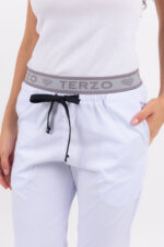 Pantalon Unisex Brand Pocket Blanco CORE SPANDEX - Image 4