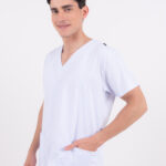 Chaquetilla Hombre Lisa Full Blanco Core Spandex