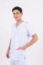 Chaquetilla Hombre Lisa Full Blanco Core Spandex