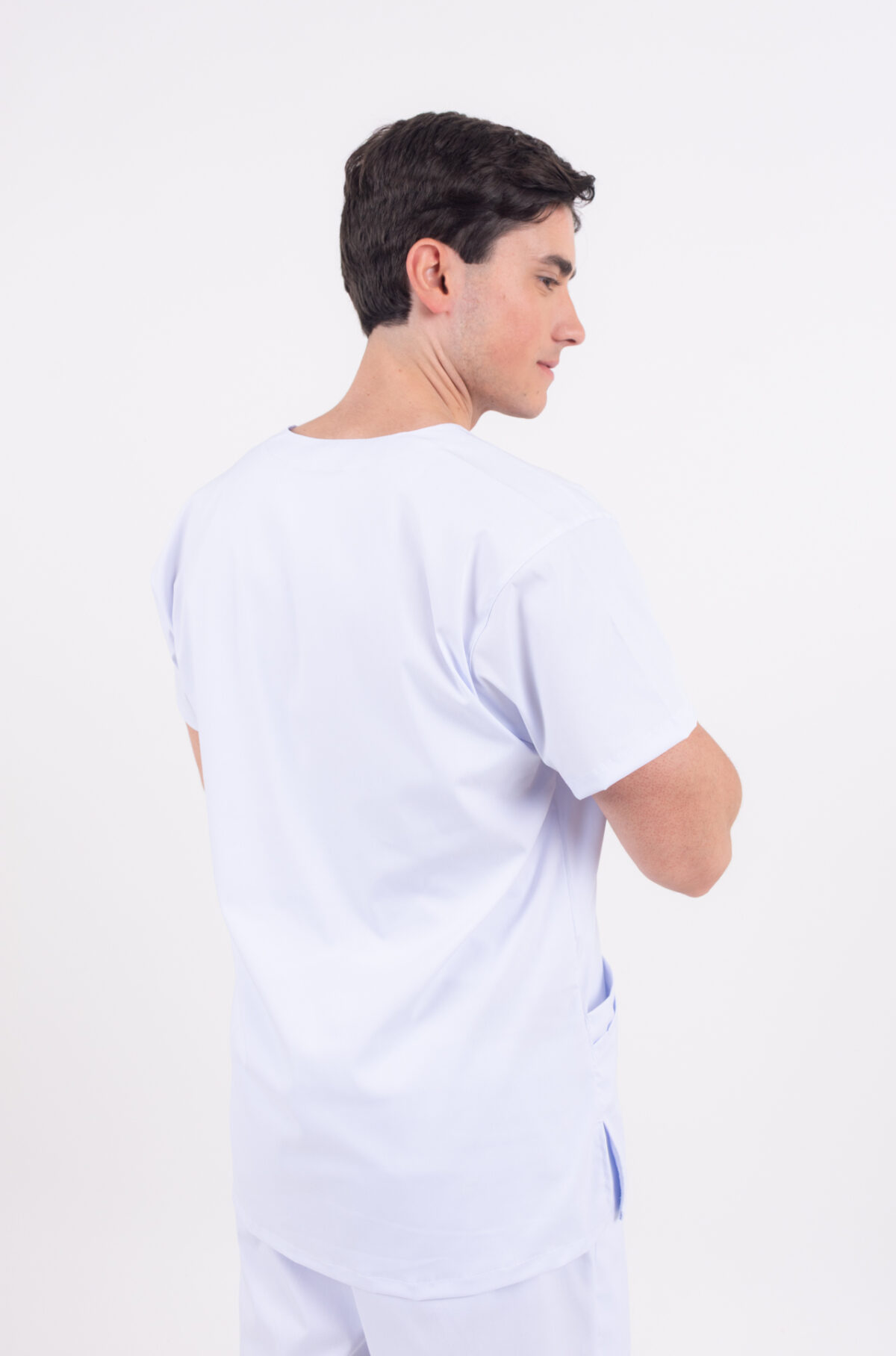 Chaquetilla Hombre Lisa Full Blanco CORE SPANDEX - Image 2