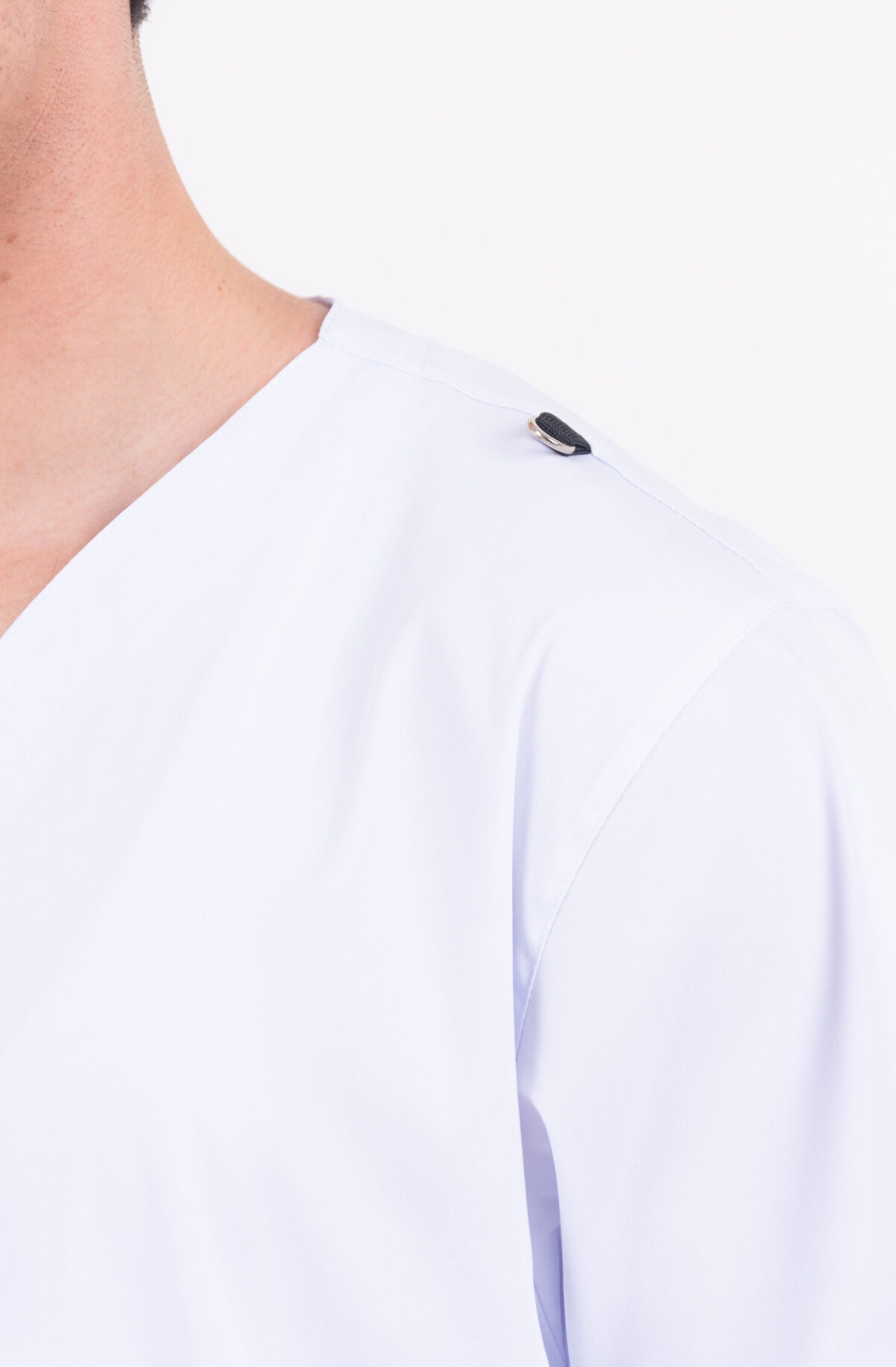 Chaquetilla Hombre Lisa Full Blanco CORE SPANDEX - Image 5