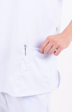 Chaquetilla Hombre Lisa Full Blanco CORE SPANDEX - Image 6