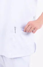 Chaquetilla Hombre Lisa Full Blanco Core Spandex - Imagen 6