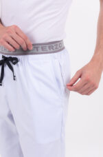 Pantalon Unisex Brand Pocket Blanco CORE SPANDEX - Image 11