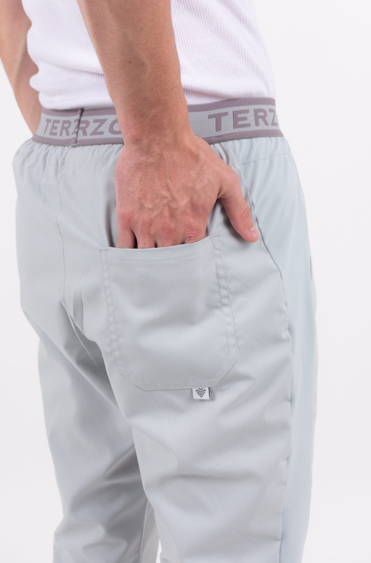 Pantalon Unisex Brand Shapy Gris Perla ARCIEL con JERSEY SPANDEX - Image 10