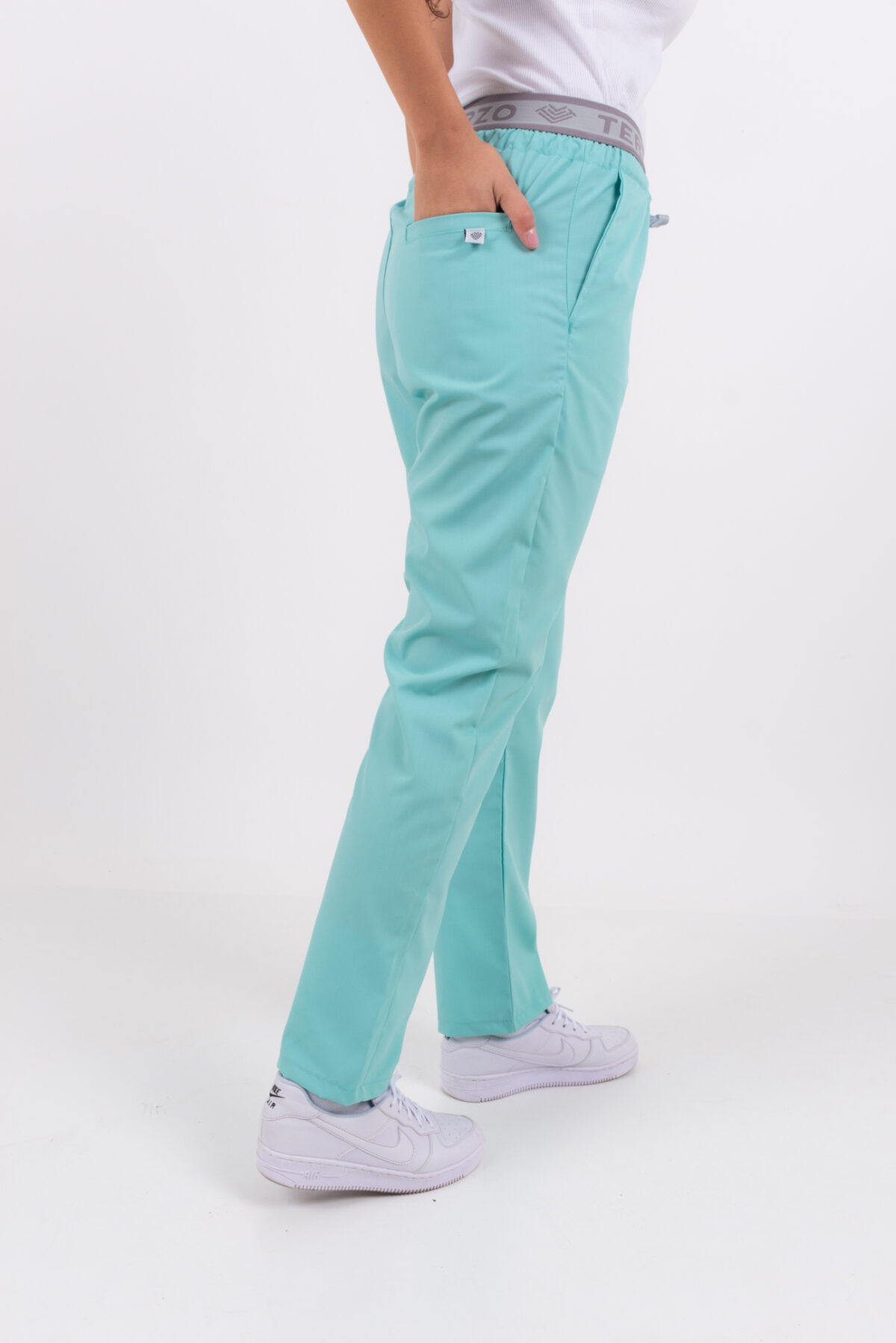Pantalon Unisex Brand Pocket Verde Aqua ARCIEL - Image 2