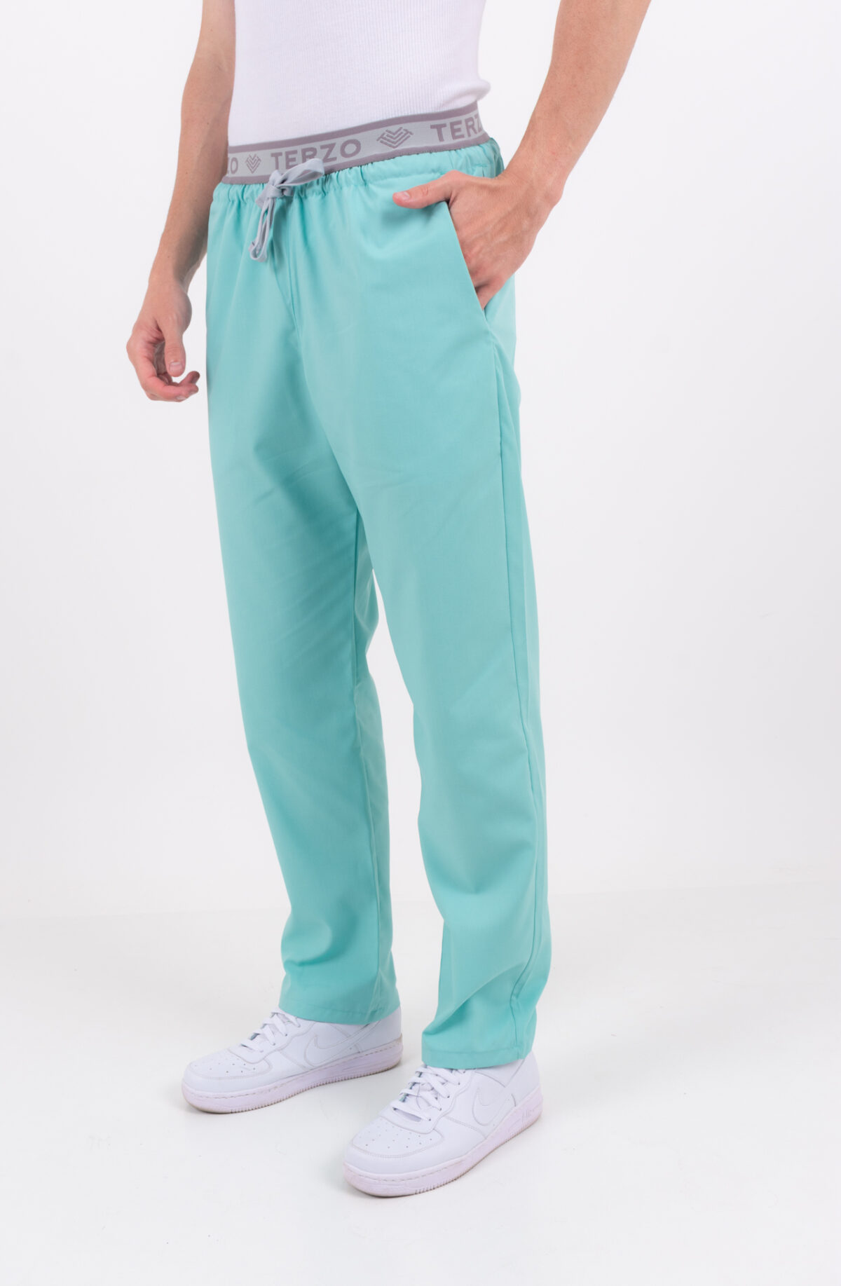 Pantalon Unisex Brand Pocket Verde Aqua ARCIEL - Image 5