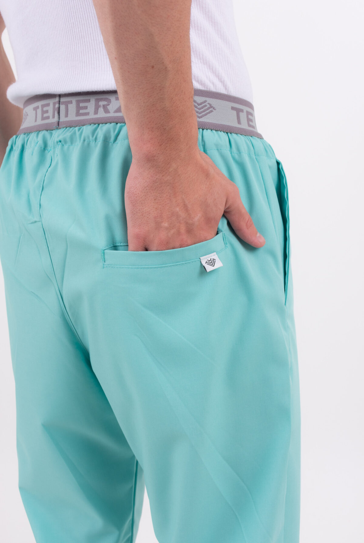 Pantalon Unisex Brand Pocket Verde Aqua ARCIEL - Image 7