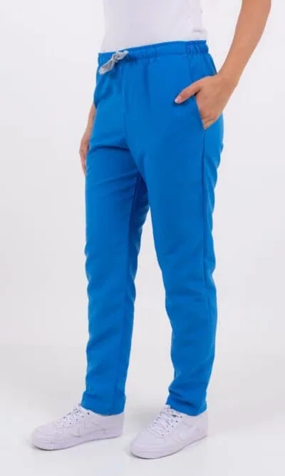 Pantalón médico unisex color celeste tela DOTEX Terzo Indumentaria
