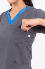 Chaquetilla Mujer Ecco Gris Medio DOTEX - Image 3