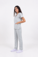 Pantalon Unisex Brand Shapy Gris Perla ARCIEL con JERSEY SPANDEX - Imagen 2