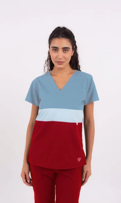 Chaquetilla Mujer Tricolor Aero y Rojo ARCIEL