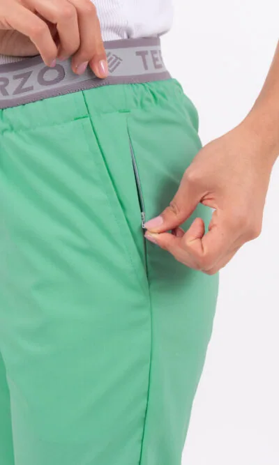 Pantalon Unisex Brand Pocket Verde Cirugía CORE SPANDEX