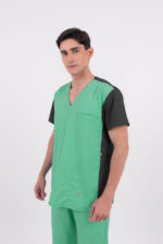 Chaquetilla Hombre Fronte Verde Cirugia CORE SPANDEX