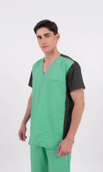 Chaquetilla Hombre Fronte Verde Cirugia CORE SPANDEX