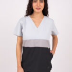Chaquetilla Mujer Tricolor Gris y Negro ARCIEL