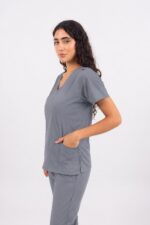 Chaquetilla Mujer Lisa Gris CORE SPANDEX - Image 2