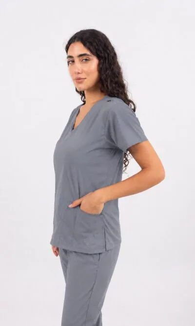 Chaquetilla Mujer Lisa Gris CORE SPANDEX