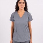 Chaquetilla Mujer Lisa Gris CORE SPANDEX