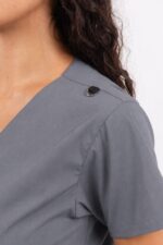Chaquetilla Mujer Lisa Gris CORE SPANDEX - Image 3